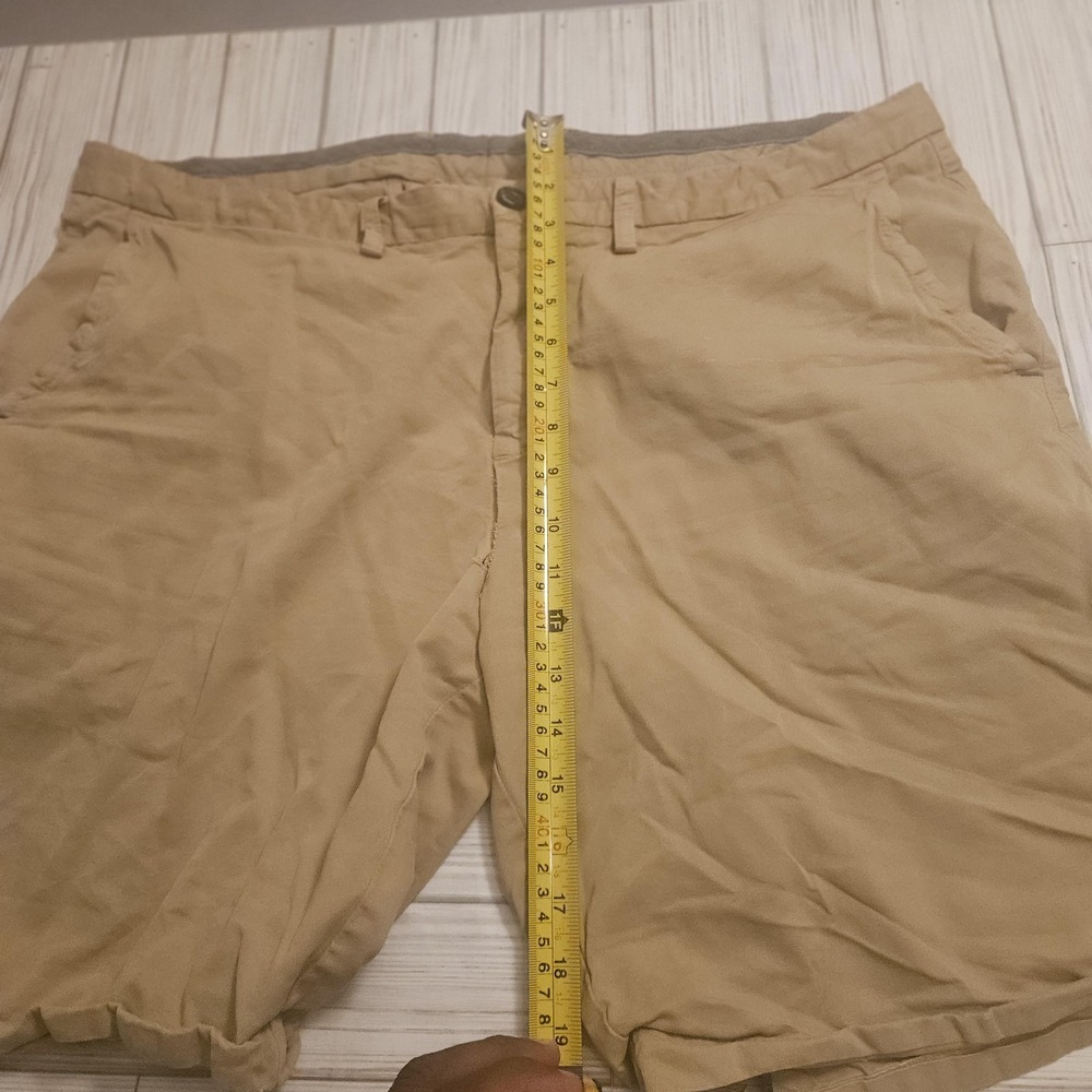 Tommy Bahama Shorts Mens 40 Khaki Tan Pima Cotton Modal Flat Front Casual Summer - Picture 3 of 6